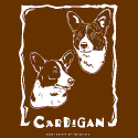 Cardigan Welsh Corgi Woodcut