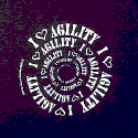 I Love Agility spiral (solid colors)
