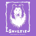 Sheltie Woodcut